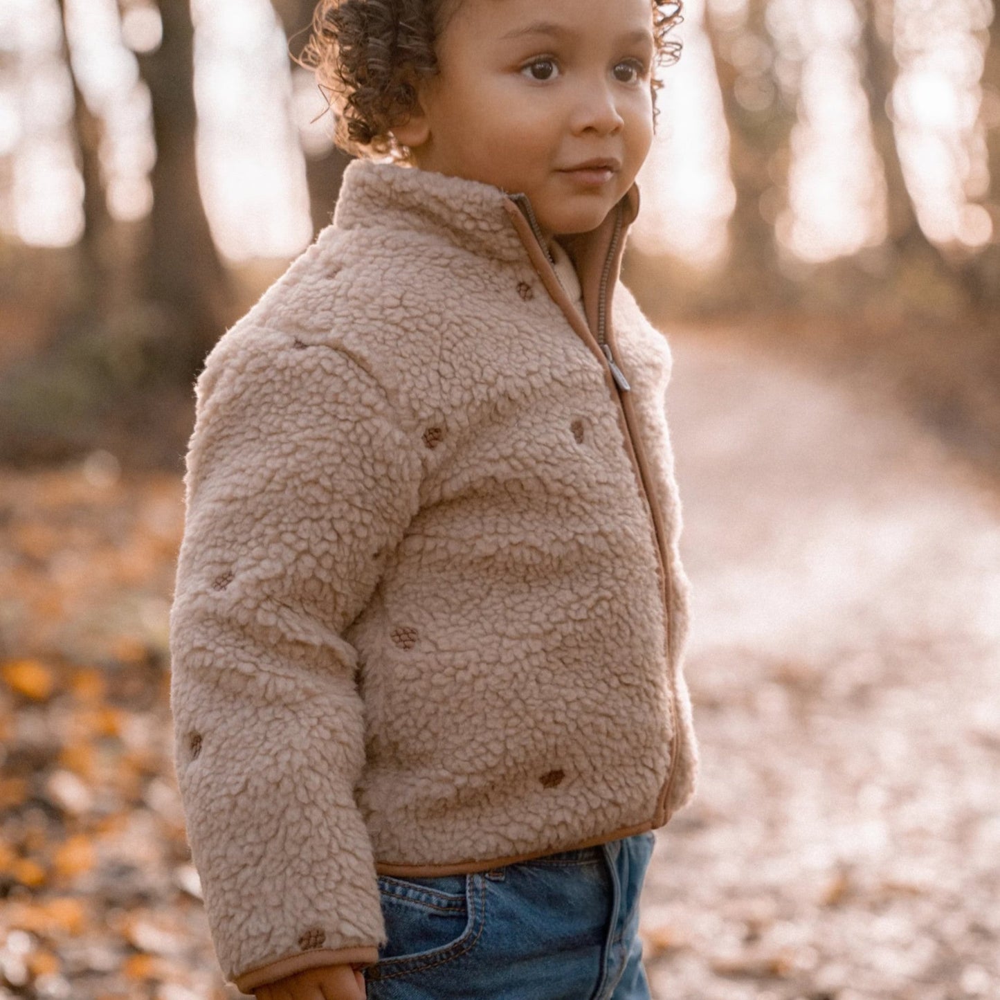 LITTLE DUTCH. Ζακέτα teddy Taupe