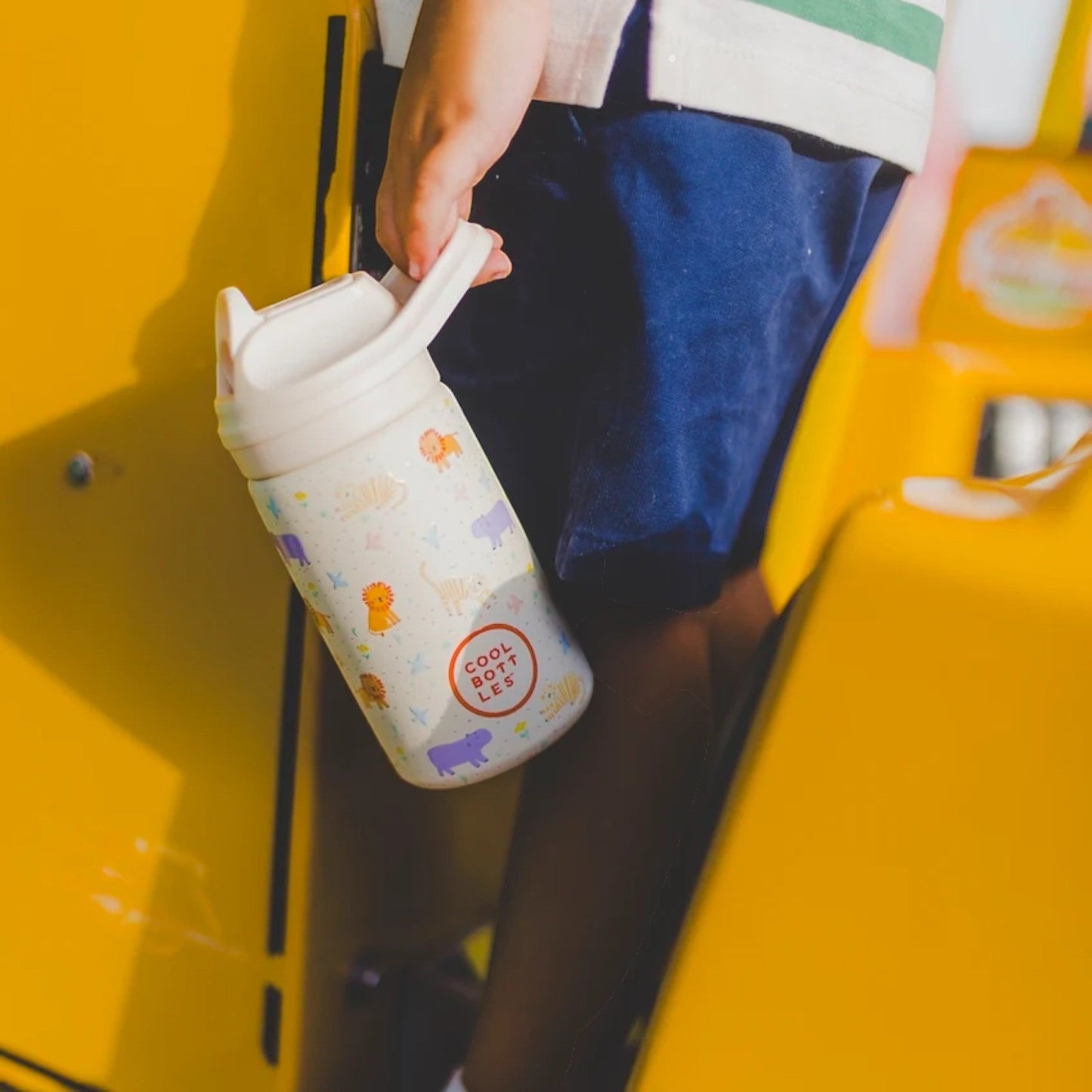 COOL BOTTLES. Ανοξείδωτο παιδικό παγούρι Άγρια Ζώα 350ml