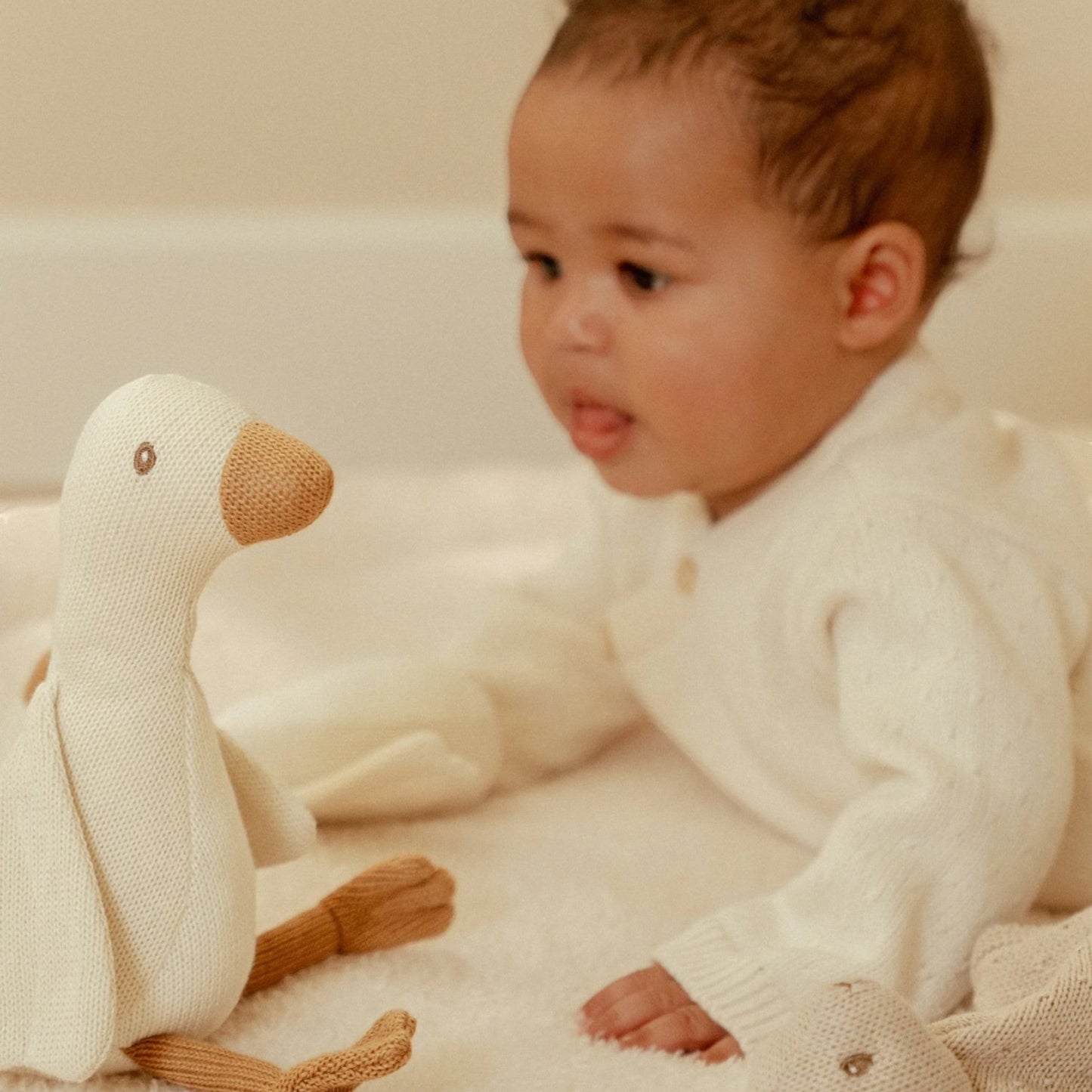 LITTLE DUTCH. Πλεκτό σετ δώρου Newborn Naturals GRS