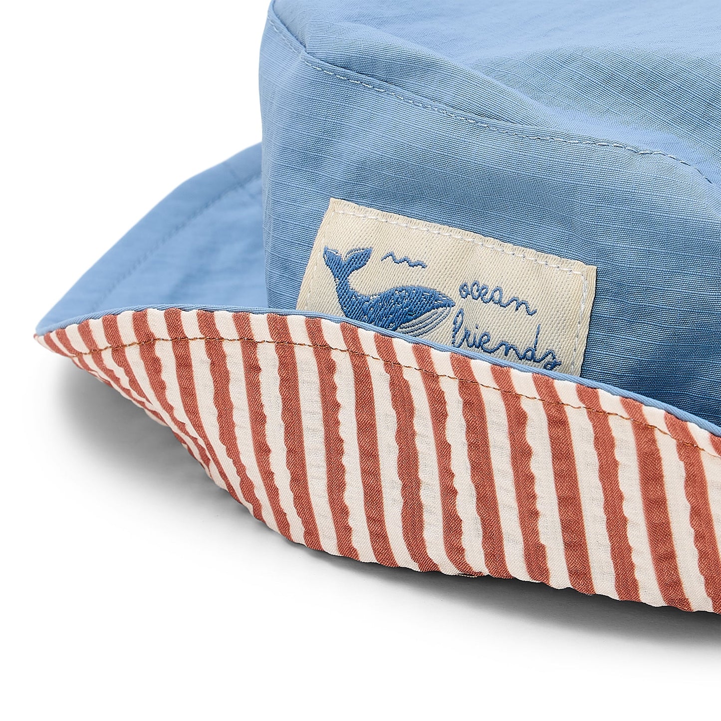 LITTLE DUTCH. Παιδικό καπέλο ήλιου διπλής όψης Ocean Blue