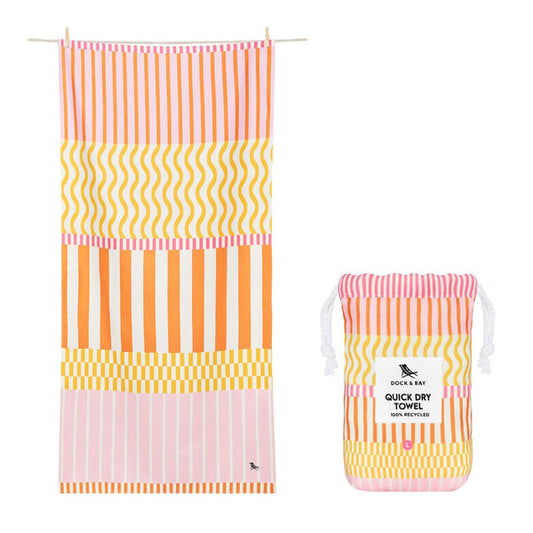 Dock & Bay: Παιδική Πετσέτα θαλάσσης Quickdry - lemonade waves Microfiber (Μικροϊνες)