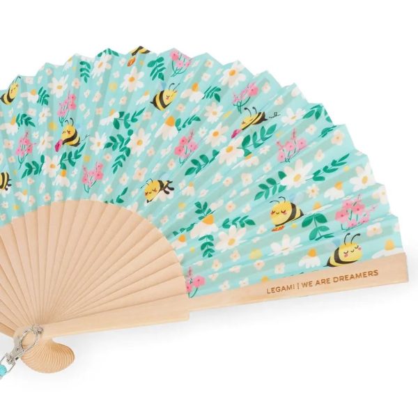 Legami. Folding Fan Bee- Green