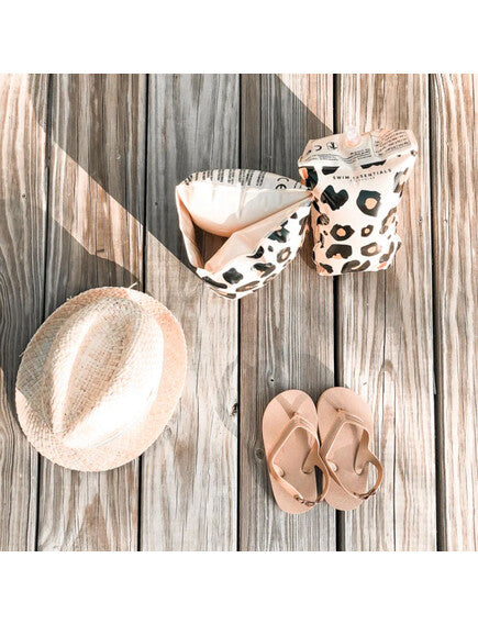 Swim Essentials: Μπρατσάκια για παιδιά από 2-6 ετών - "Beige Leopard"