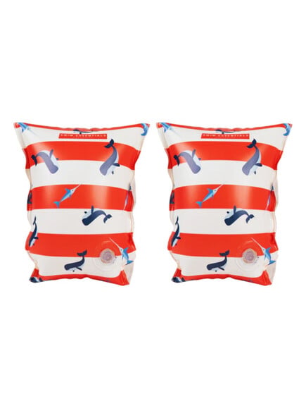 Swim Essentials: Μπρατσάκια για παιδιά από 2-6 ετών - "Red-White Whale"