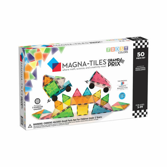 Magna-Tiles Μαγνητικό Παιχνίδι Μαγνητικά Πλακίδια Grand Prix 50 Κομμάτια Frost Colors για 3+ ετών