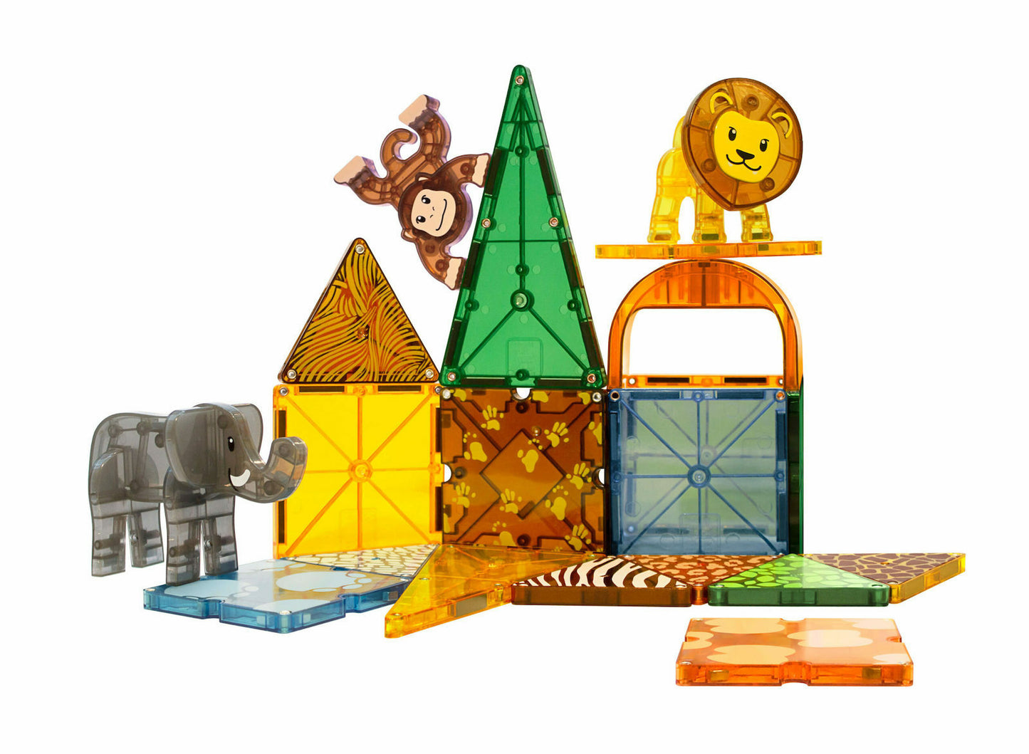 Magna-Tiles Μαγνητικό Παιχνίδι Μαγνητικά Πλακίδια Safari Animals 25 Κομμάτια για 3+ ετών