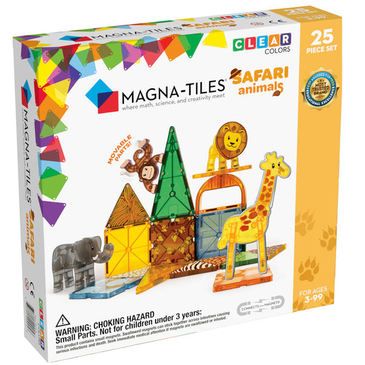 Magna-Tiles Μαγνητικό Παιχνίδι Μαγνητικά Πλακίδια Safari Animals 25 Κομμάτια για 3+ ετών
