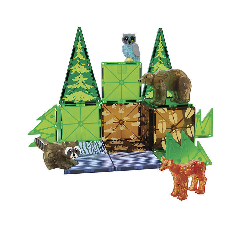 Magna-Tiles Μαγνητικό Παιχνίδι Μαγνητικά Πλακίδια Forest Animals 25 Κομμάτια για 3+ ετών