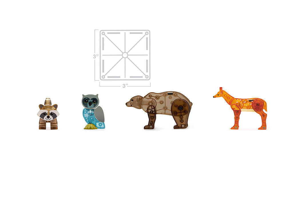 Magna-Tiles Μαγνητικό Παιχνίδι Μαγνητικά Πλακίδια Forest Animals 25 Κομμάτια για 3+ ετών