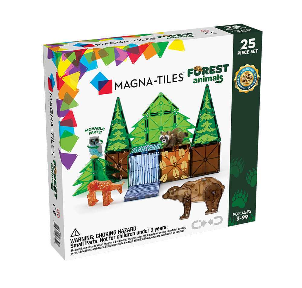 Magna-Tiles Μαγνητικό Παιχνίδι Μαγνητικά Πλακίδια Forest Animals 25 Κομμάτια για 3+ ετών