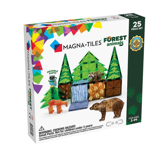 Magna-Tiles Μαγνητικό Παιχνίδι Μαγνητικά Πλακίδια Forest Animals 25 Κομμάτια για 3+ ετών