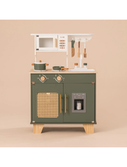 A-Play: Ξύλινη παιδική κουζίνα με κατσαρολικά- Vintage green
