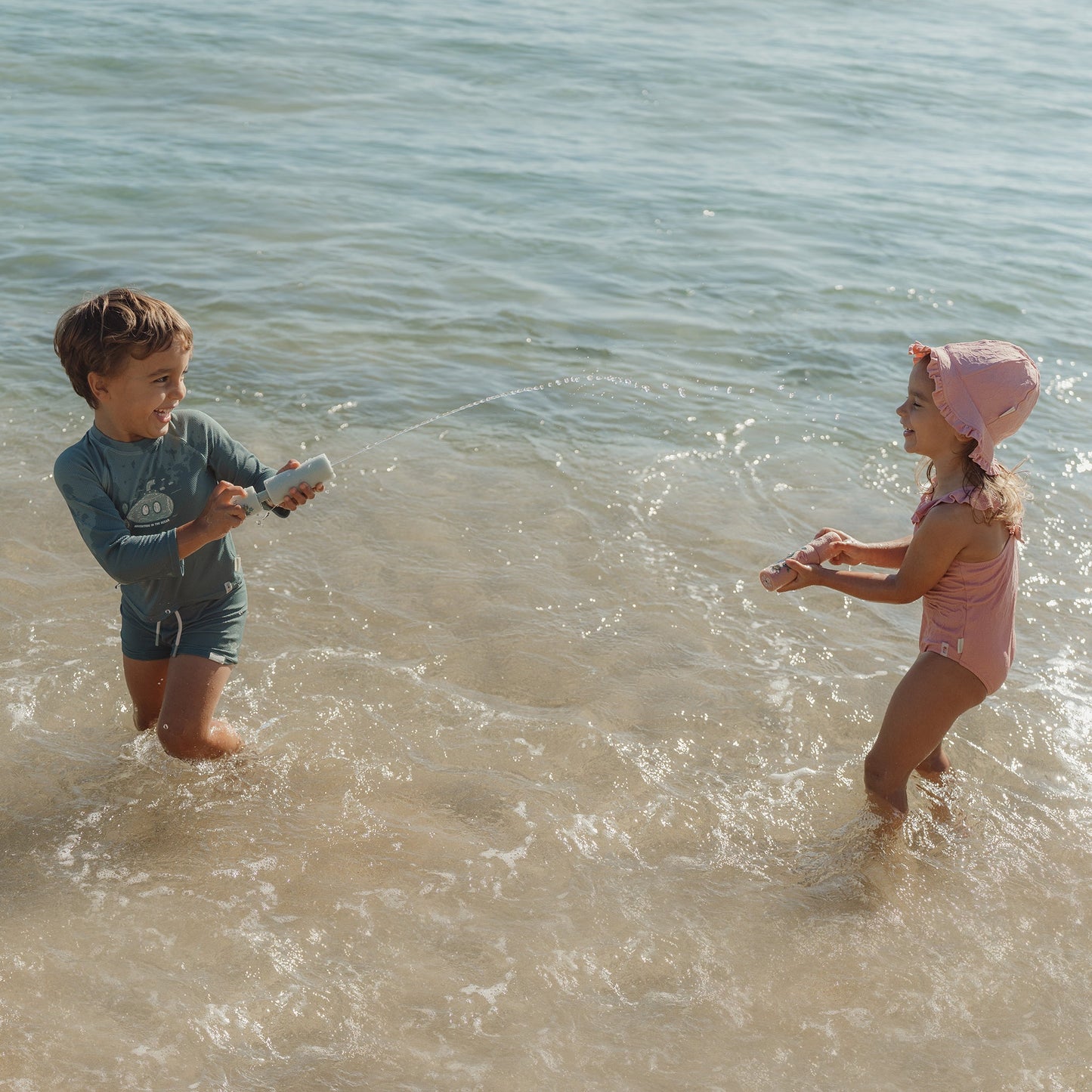 LITTLE DUTCH. Μπλουζάκι μακρυμάνικο με προστασία UV Ocean Green