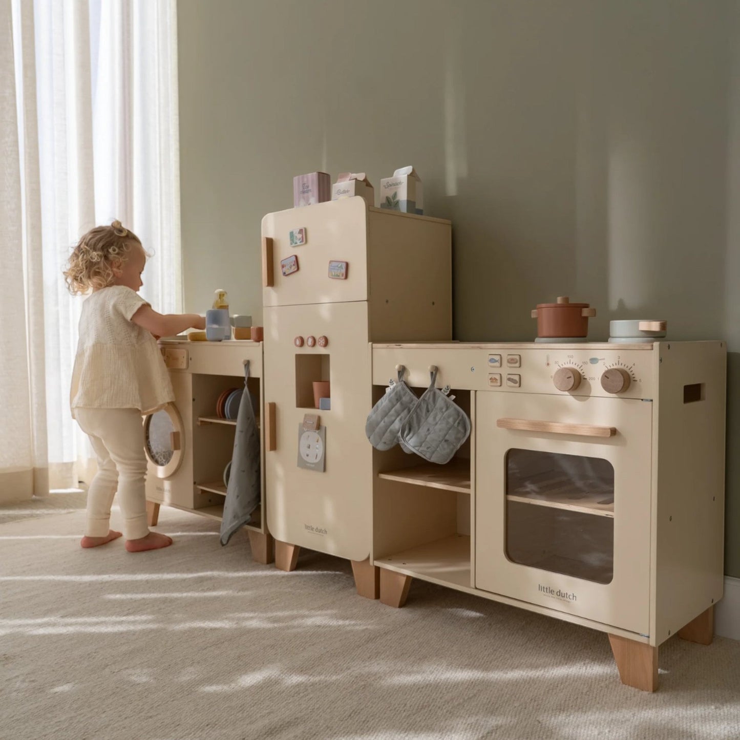 LITTLE DUTCH. Ξύλινο πλυντήριο ρούχων FSC Limited Edition