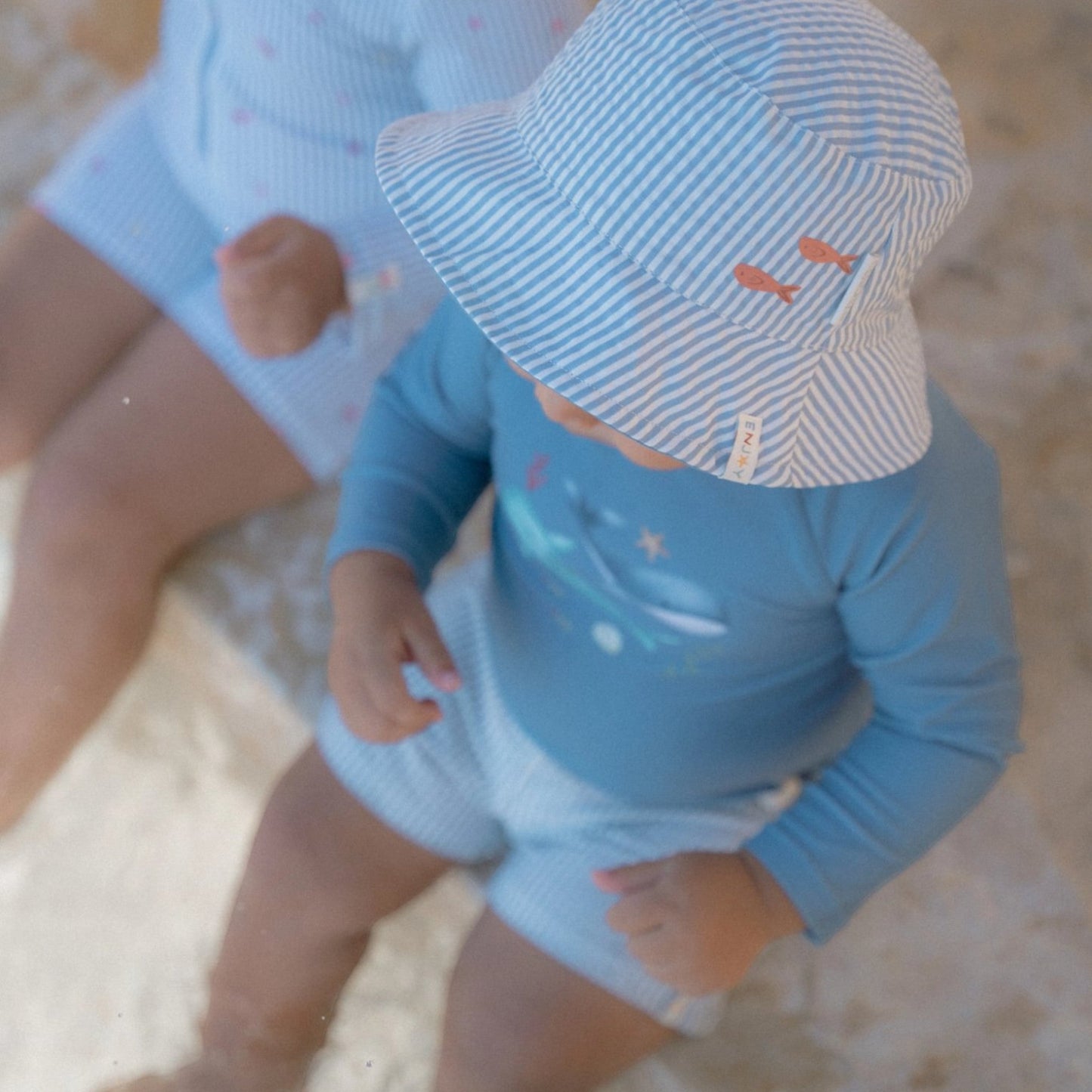 LITTLE DUTCH. Μπλουζάκι μακρυμάνικο με προστασία UV Ocean Blue