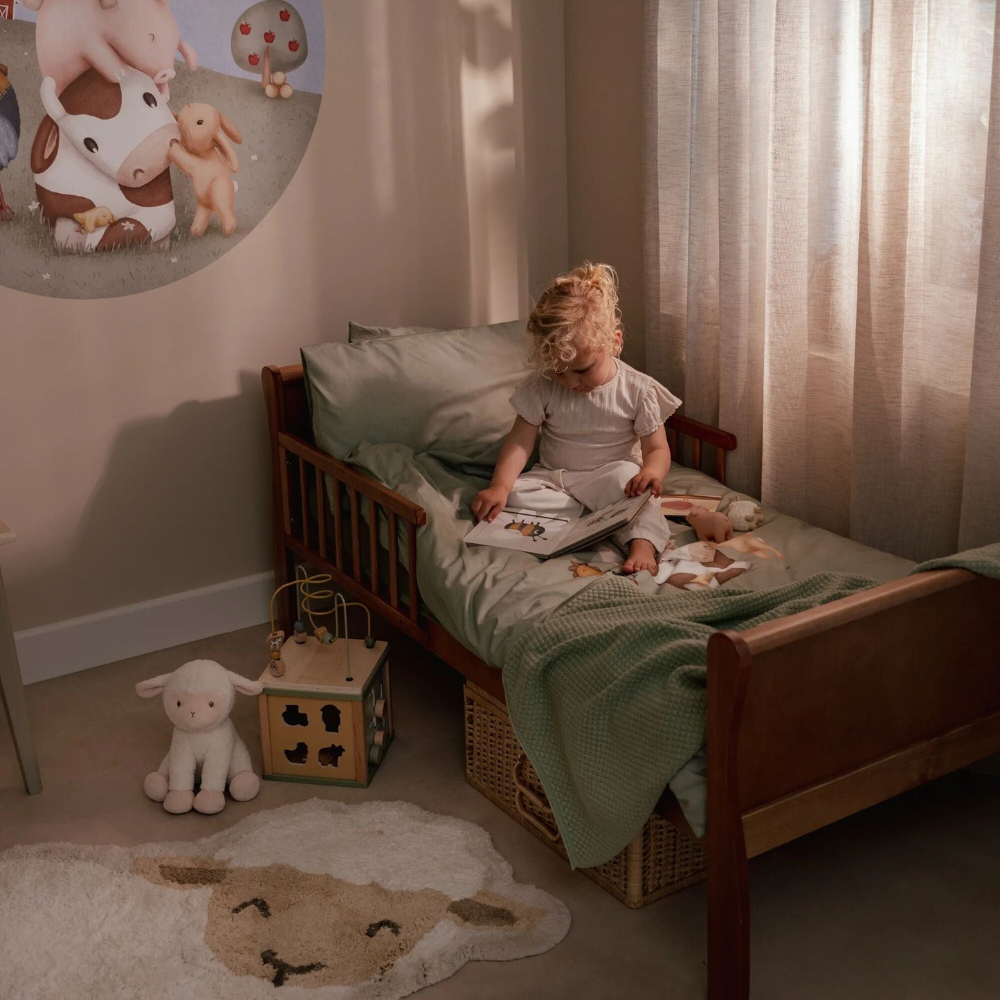 LITTLE DUTCH. Κλινοσκέπασμα Ζωάκια Little Farm 100x140