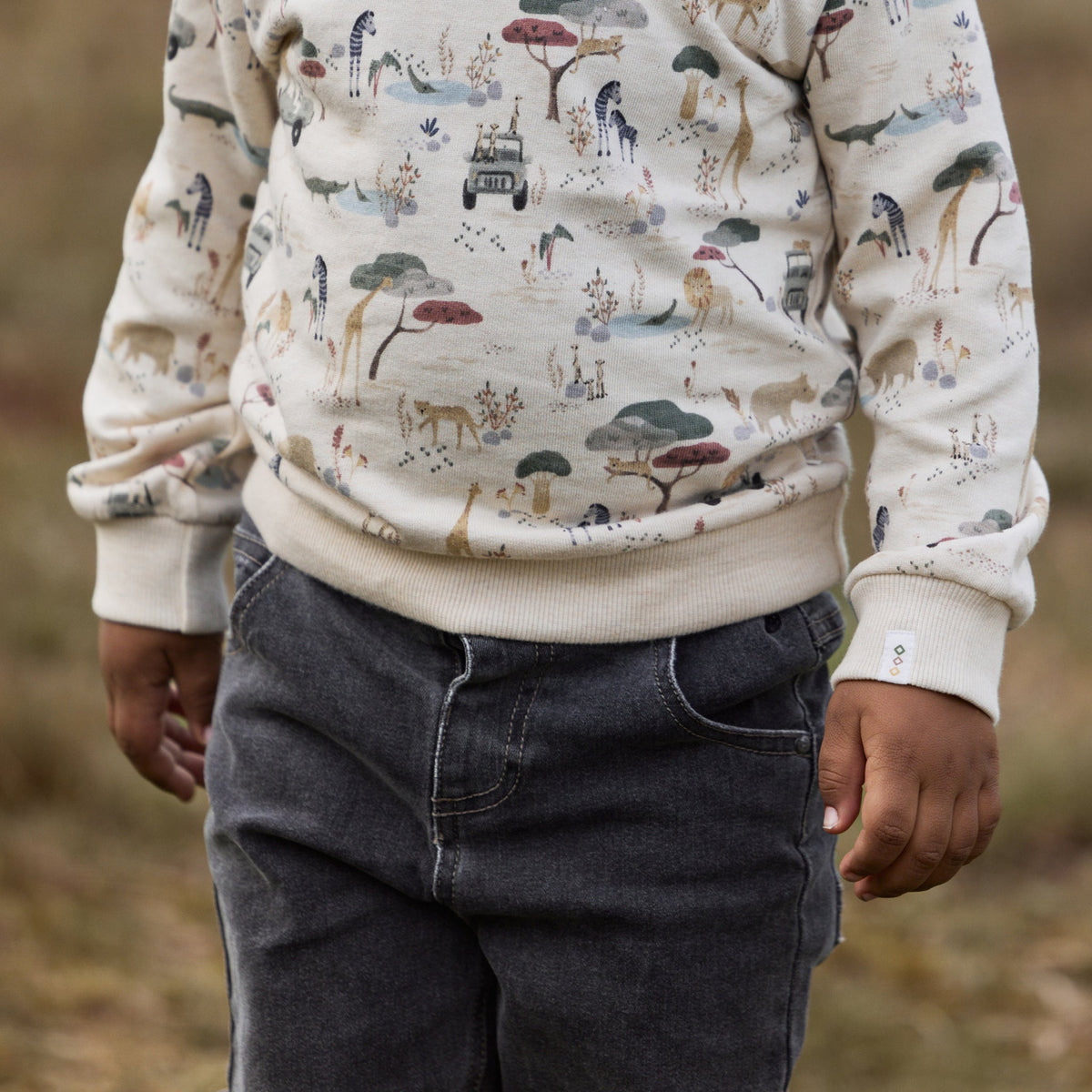 LITTLE DUTCH. Παντελονάκι Denim Grey