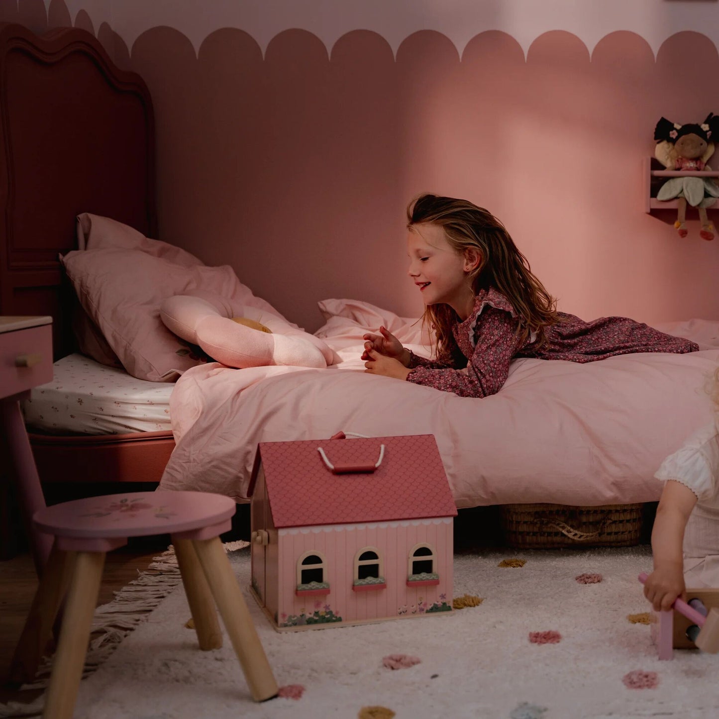 LITTLE DUTCH. Μαξιλάρι πλεκτό Λουλούδι Fairy Garden