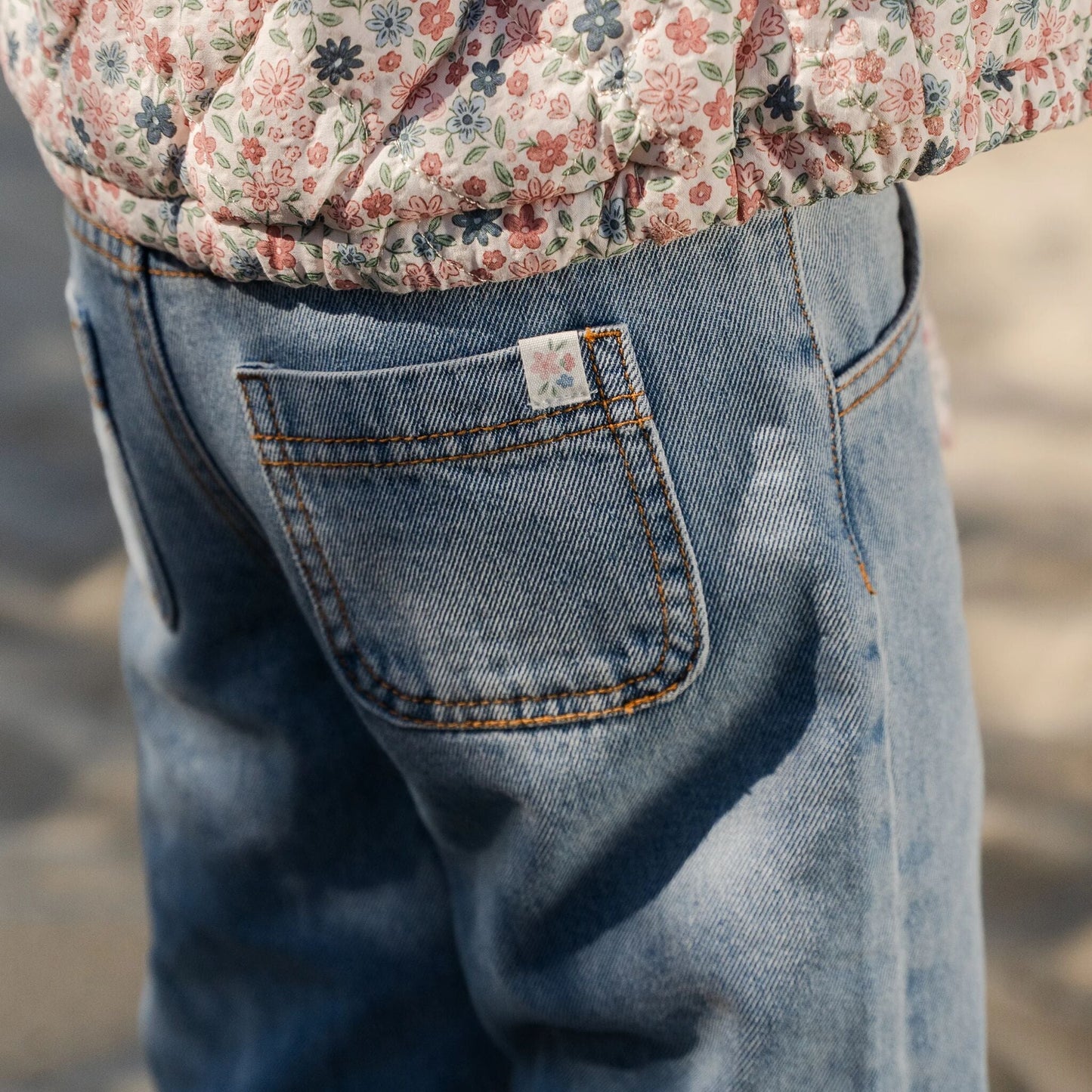 LITTLE DUTCH. Παντελόνι με ζωνάκι Denim