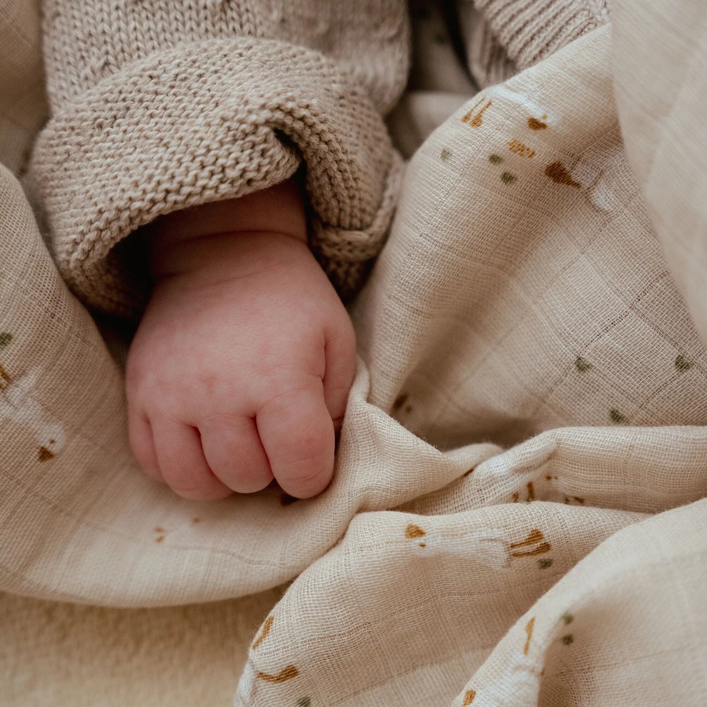 LITTLE DUTCH. Πανάκι αγκαλιάς - ύπνου από μουσελίνα Little Goose 120x120