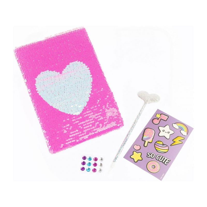 Girabrilla. Λεύκωμα με παγιέτες και στυλό