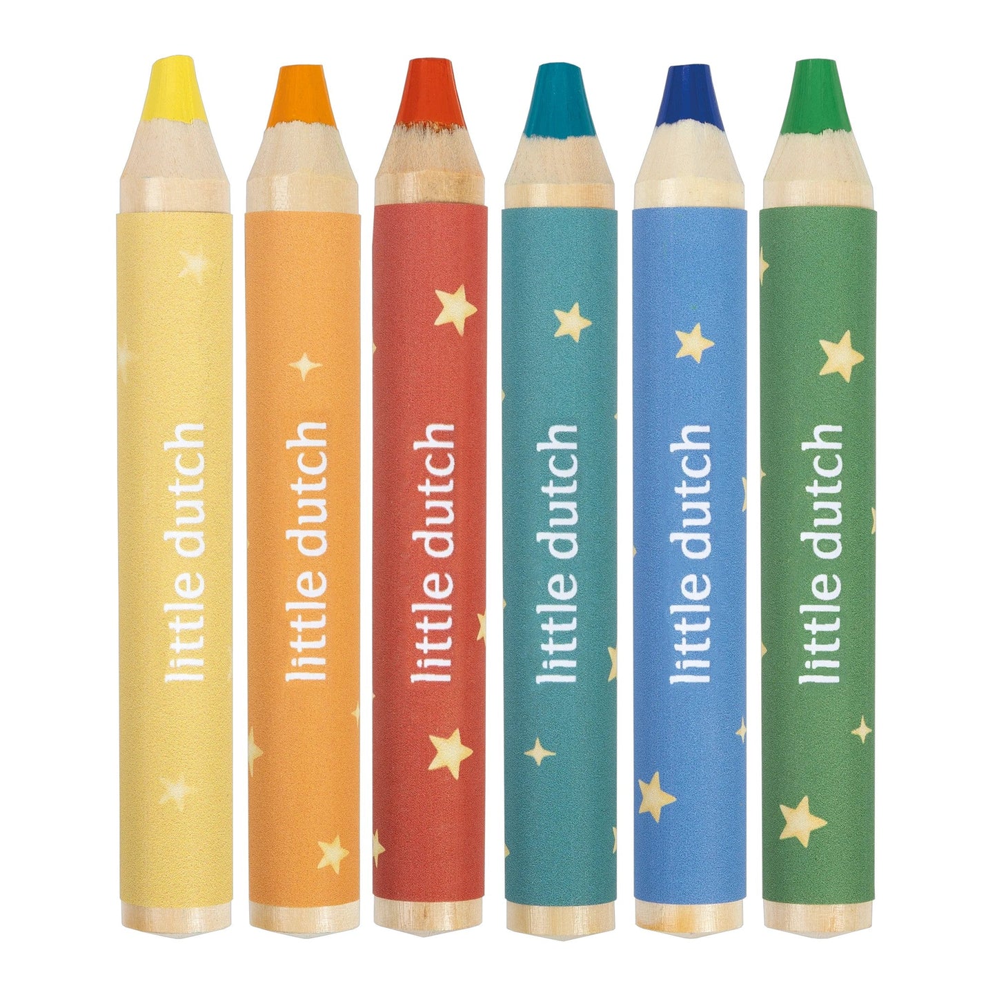 LITTLE DUTCH. Σετ 6 ξυλομπογιές Jim