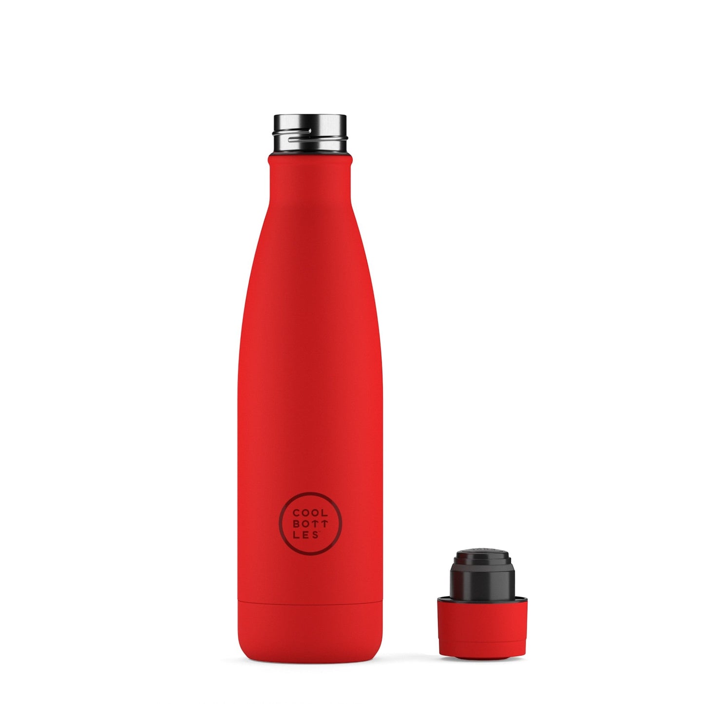 COOL BOTTLES. Ανοξείδωτο μπουκάλι-θερμός Έντονο Κόκκινο 500ml
