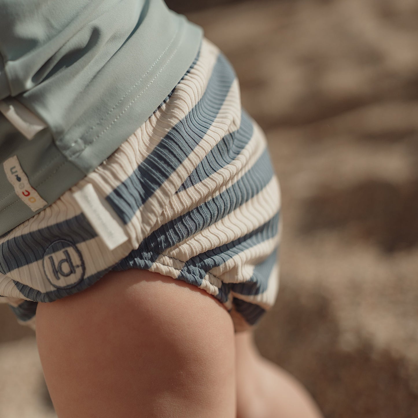 LITTLE DUTCH. Μαγιό πάνα Ocean Blue Stripes