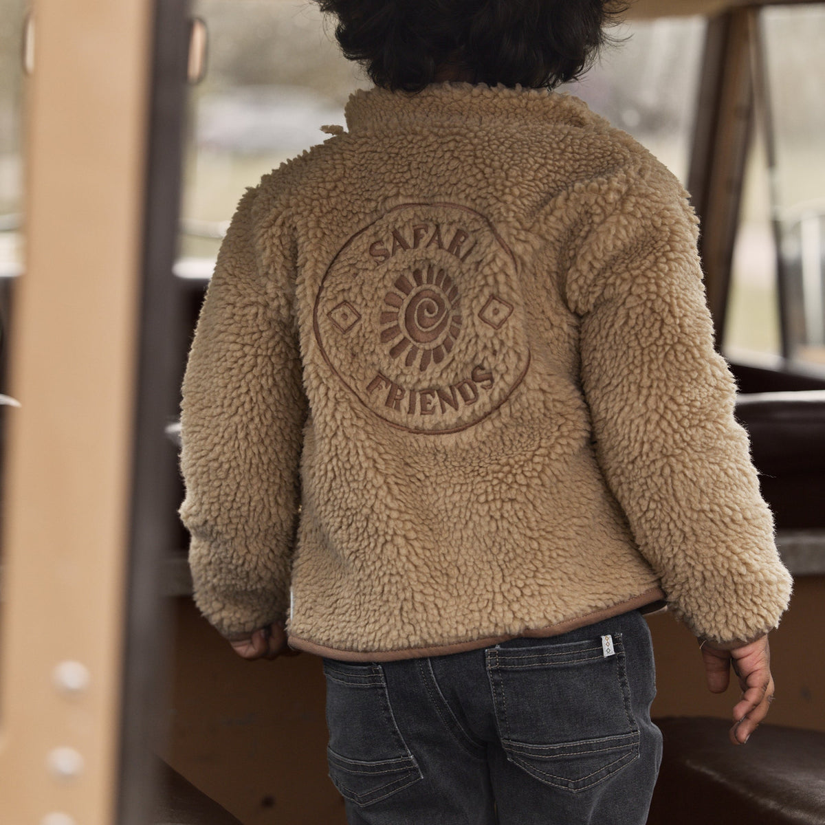 LITTLE DUTCH. Ζακέτα teddy Warm Taupe
