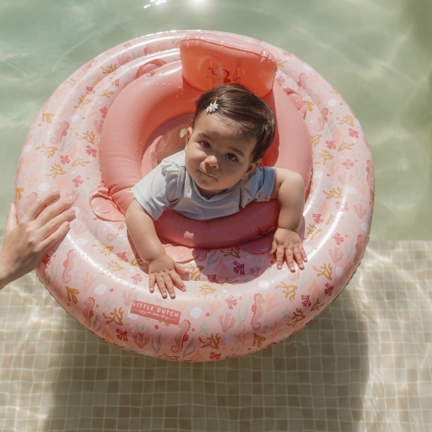 LITTLE DUTCH. Βρεφικό σωσίβιο Ocean Dreams Ροζ