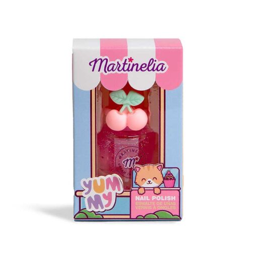 Martinelia Yummy Nail Polish Set Βερνίκι Νυχιών 5ml Ροζ Ημιδιάφανο με Γκλίτερ & Δαχτυλίδι