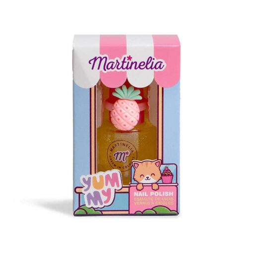 Martinelia Yummy Nail Polish Set Βερνίκι Νυχιών 5ml Ροζ Ημιδιάφανο με Γκλίτερ & Δαχτυλίδι