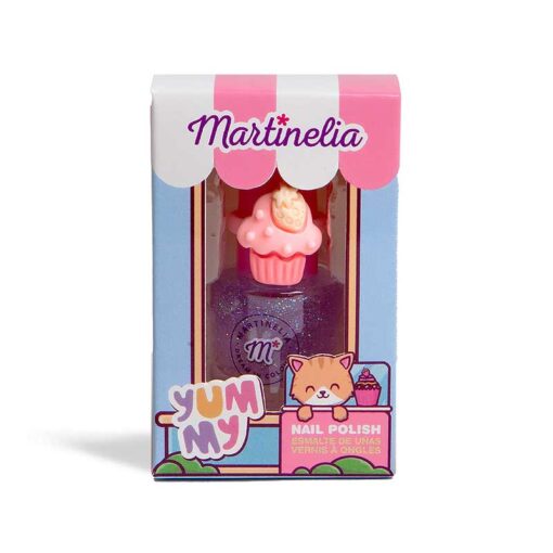 Martinelia Yummy Nail Polish Set Βερνίκι Νυχιών 5ml Ροζ Ημιδιάφανο με Γκλίτερ & Δαχτυλίδι