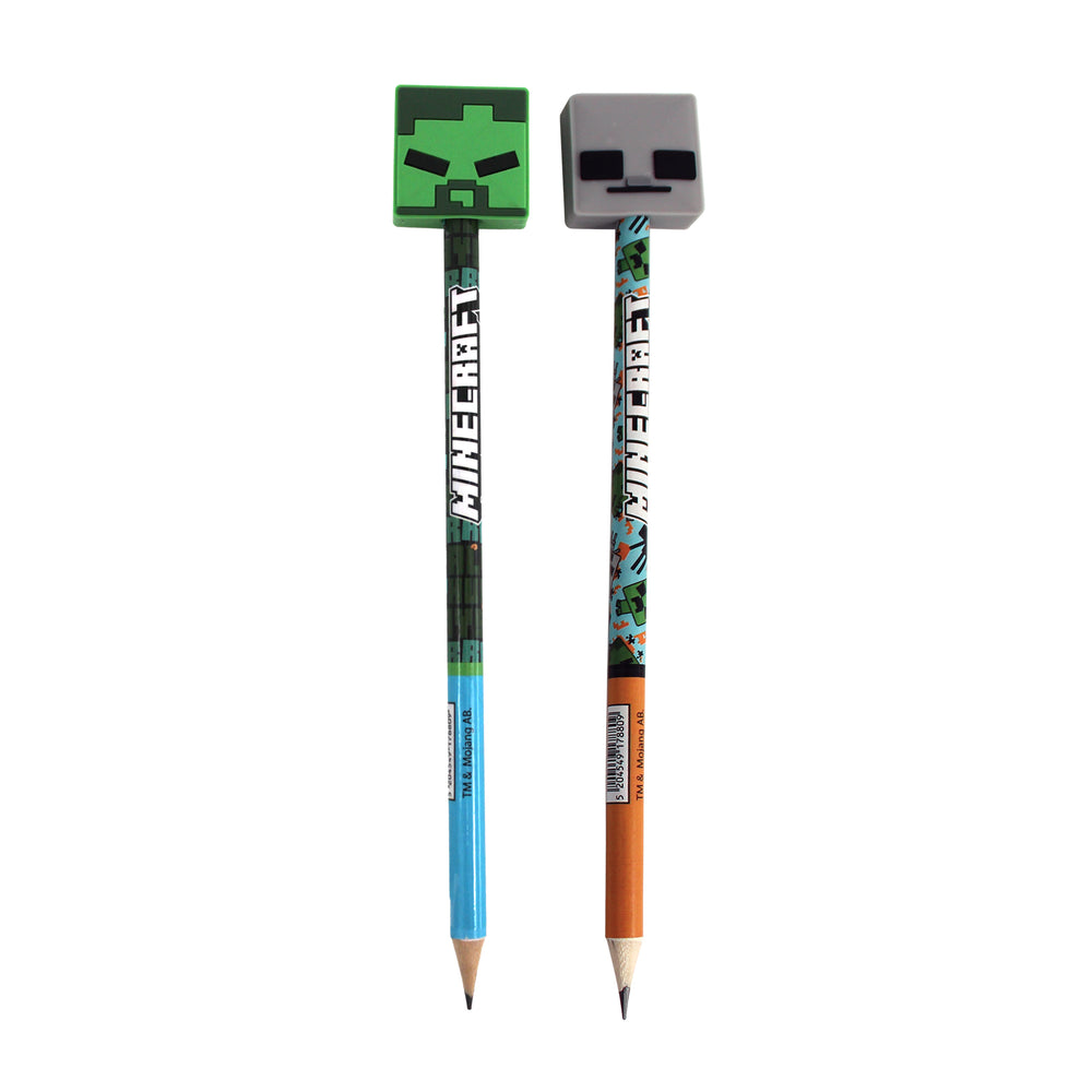 GIM. μολυβι RUBBER φιγουρα 24PCS MINECRAFT