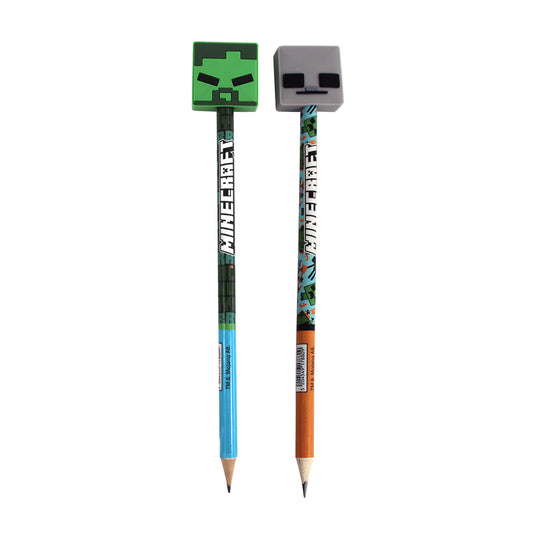 GIM. μολυβι RUBBER φιγουρα 24PCS MINECRAFT