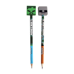 GIM. μολυβι RUBBER φιγουρα 24PCS MINECRAFT