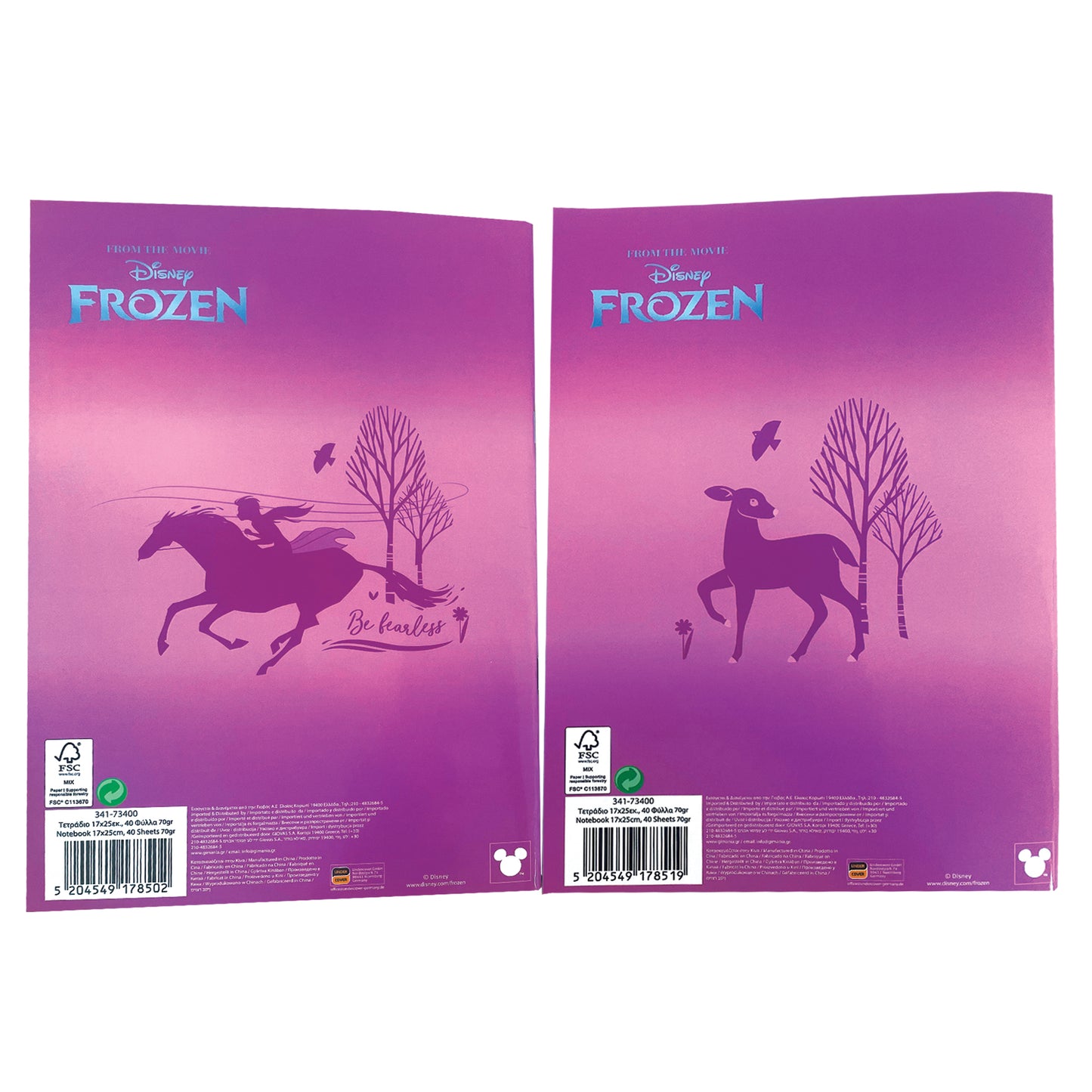 GIM. τετραδιο 17X25CM FROZEN 2DES.ASS.