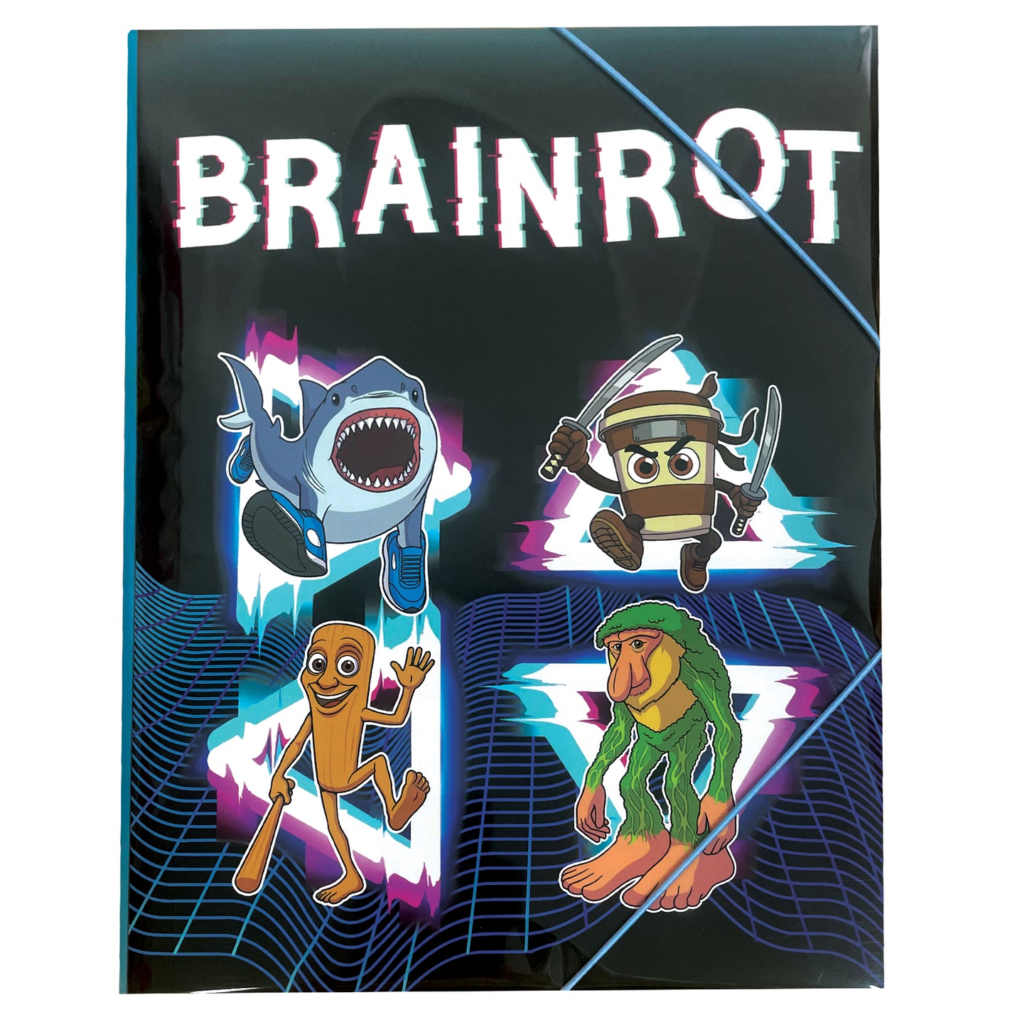 GIM. ντοσιε λαστιχο A4 TOIKIDO BRAINROT