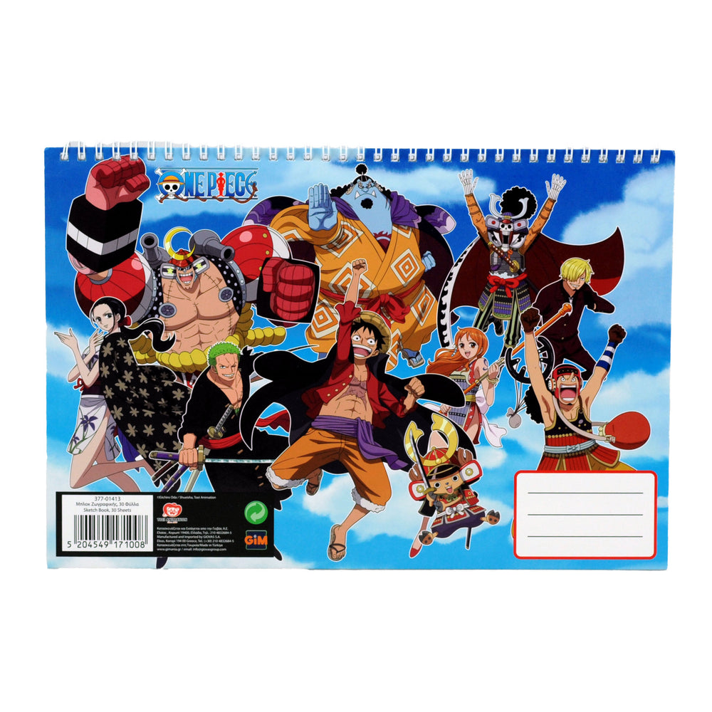 GIM. μπλοκ ζωγραφ.α4σπ.30φ.ONE PIECE