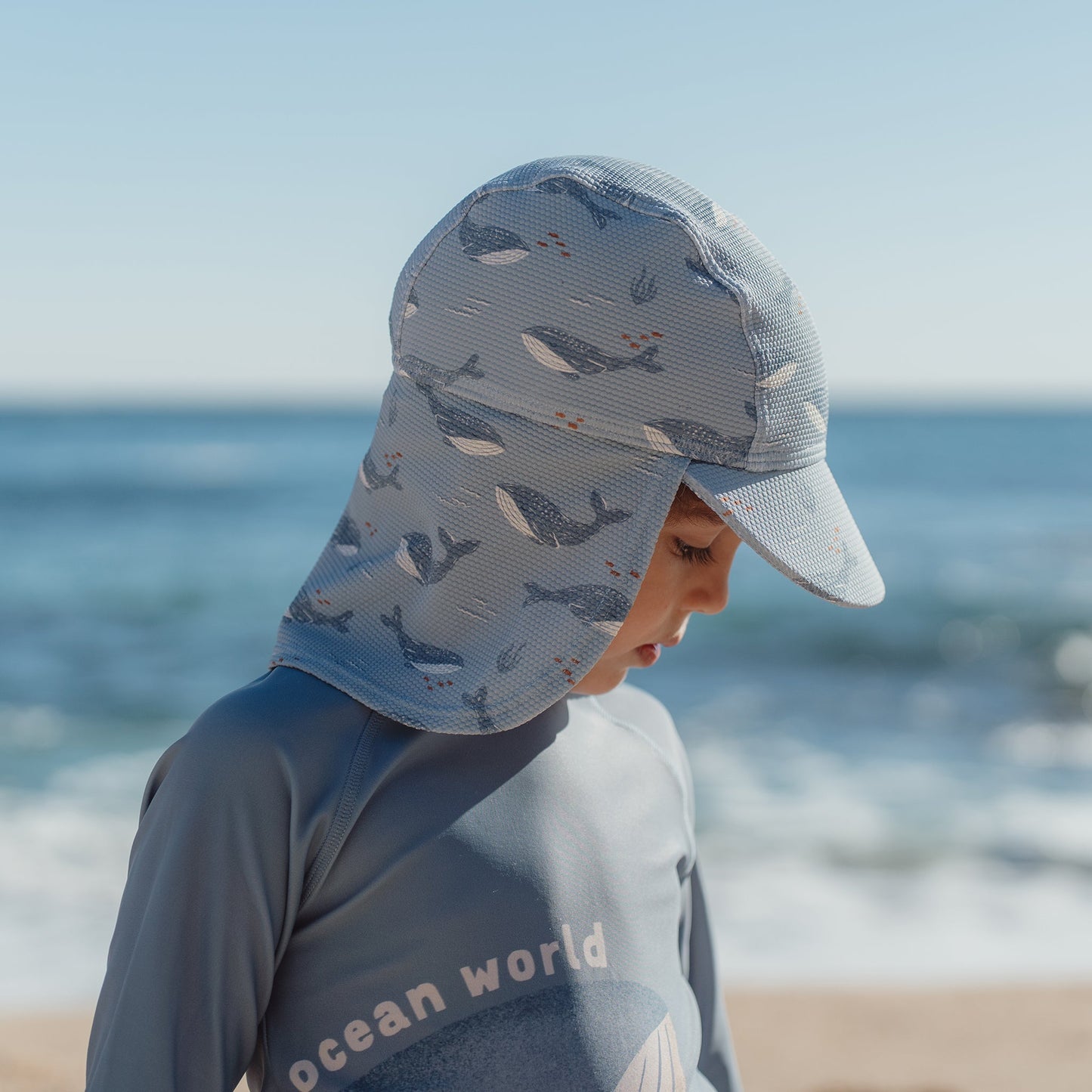 LITTLE DUTCH. Παιδικό καπέλο ήλιου Ocean Splash