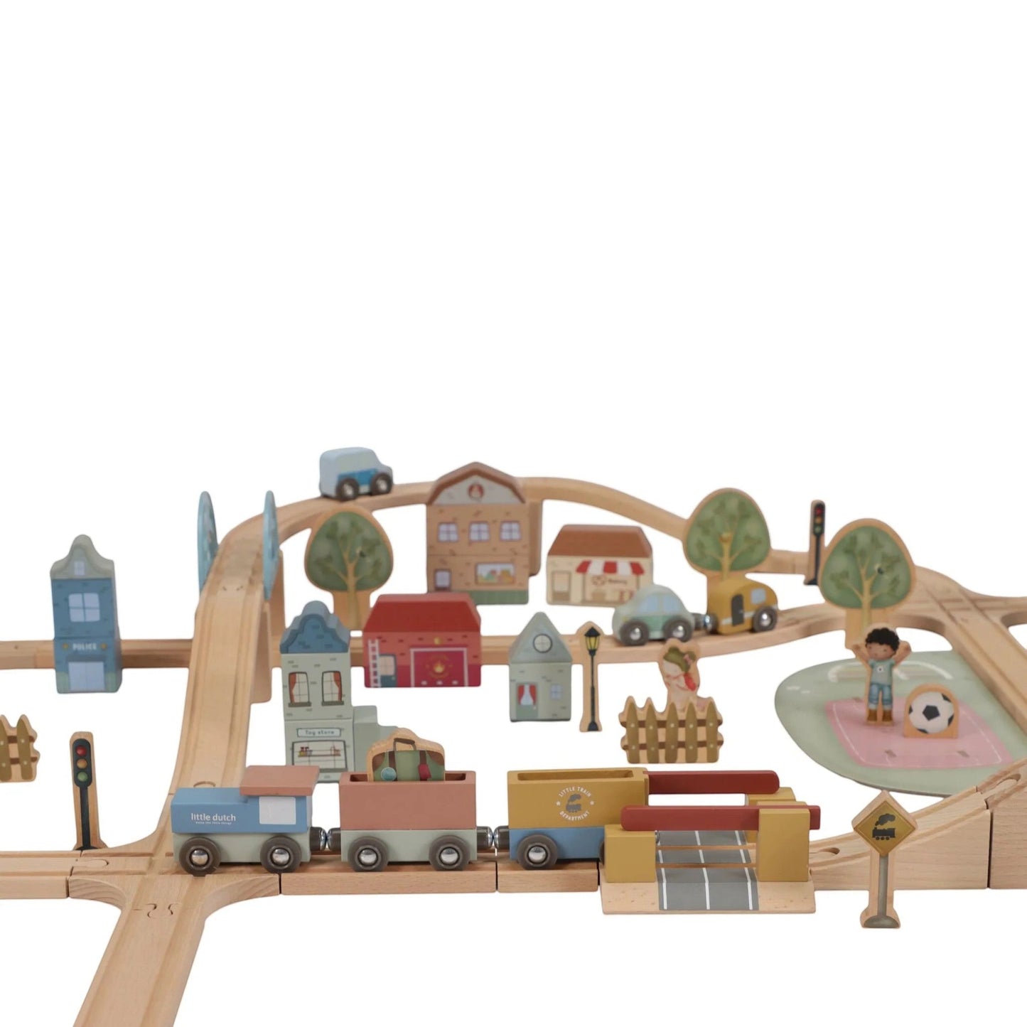 LITTLE DUTCH. Σετ παιχνιδιού τρενάκι με ράγες και οχήματα XL FSC