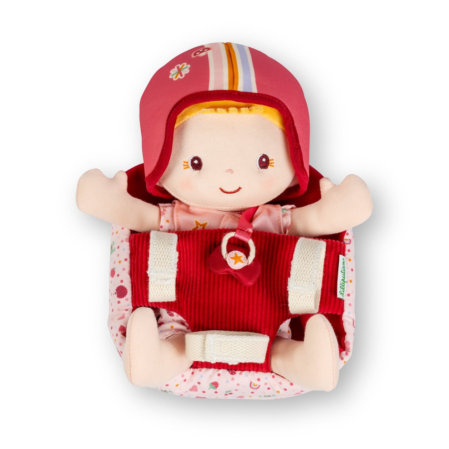 LILLIPUTIENS. Υφασμάτινη κούκλα Lena με κάθισμα ποδηλάτου