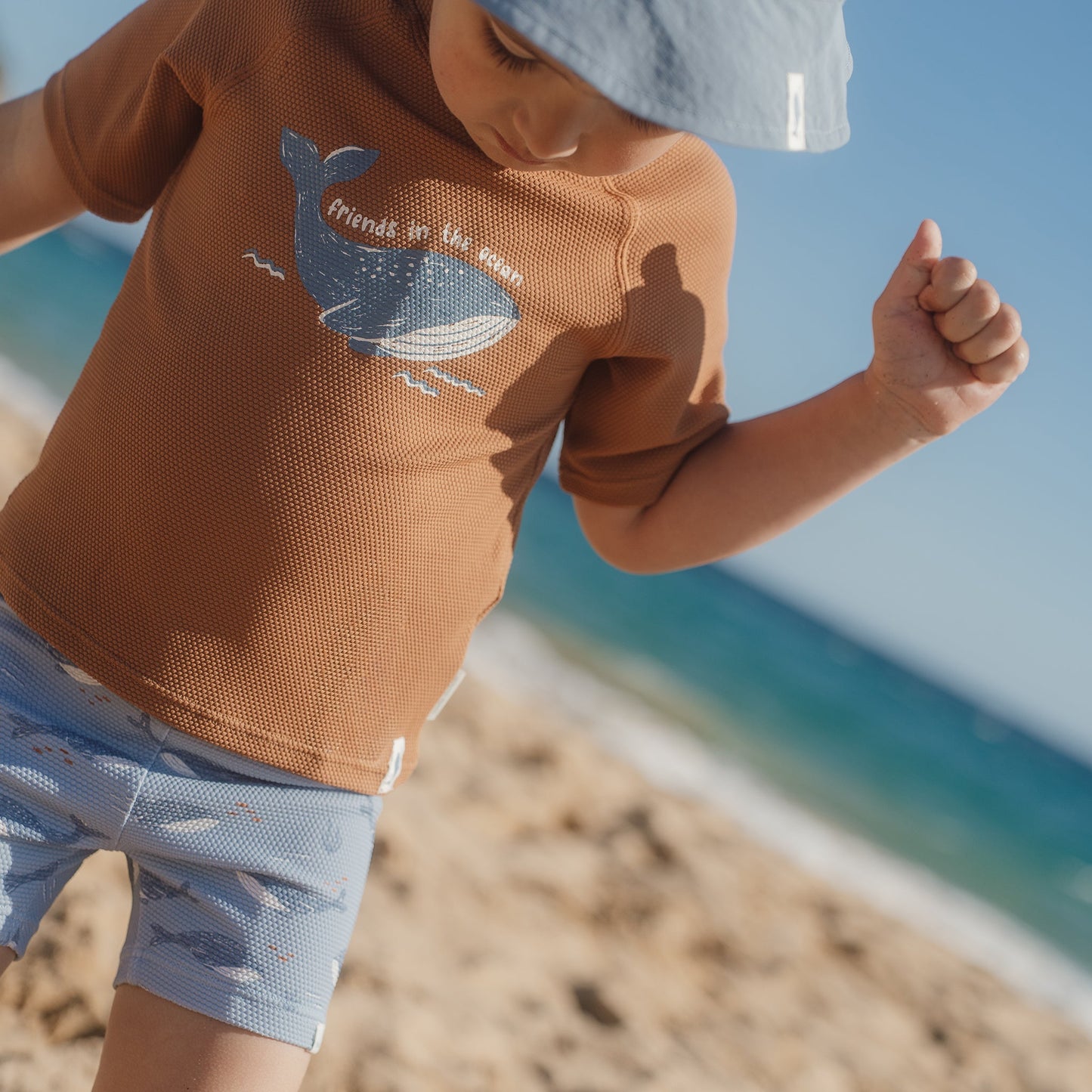 LITTLE DUTCH. Μπλουζάκι κοντομάνικο με προστασία UV Ocean Breeze