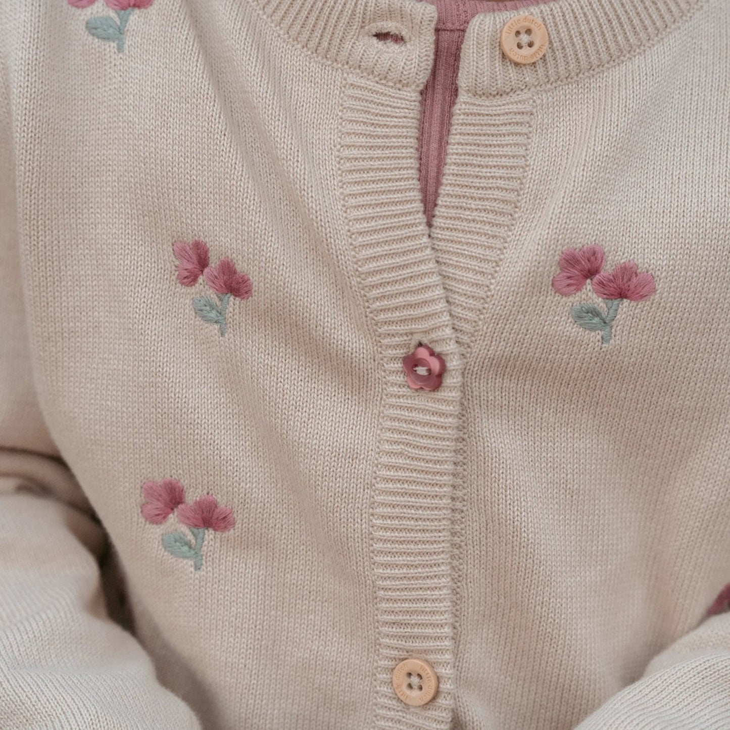 LITTLE DUTCH. Ζακέτα πλεκτή Sand