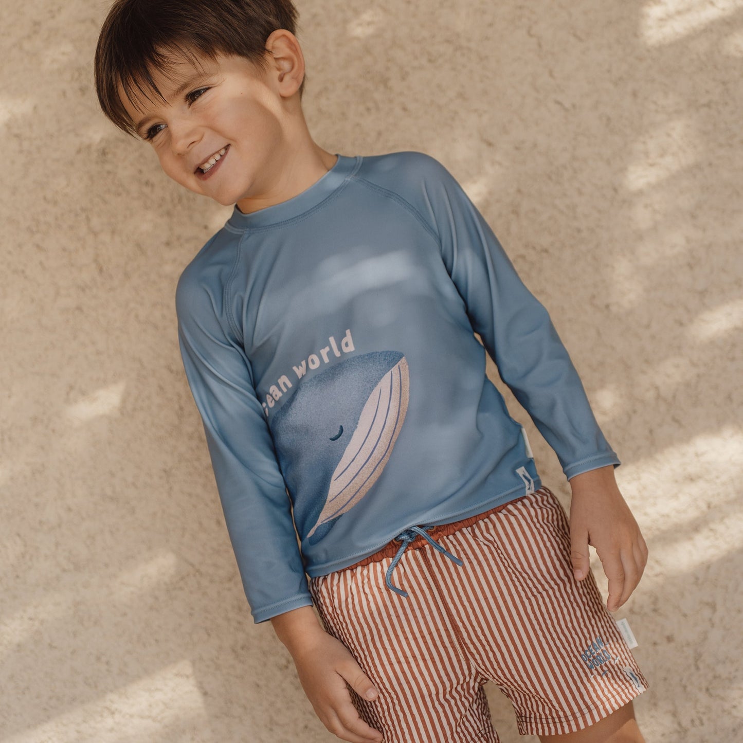 LITTLE DUTCH. Παιδικό μαγιό βερμούδα για αγόρια Ocean Brown Stripes