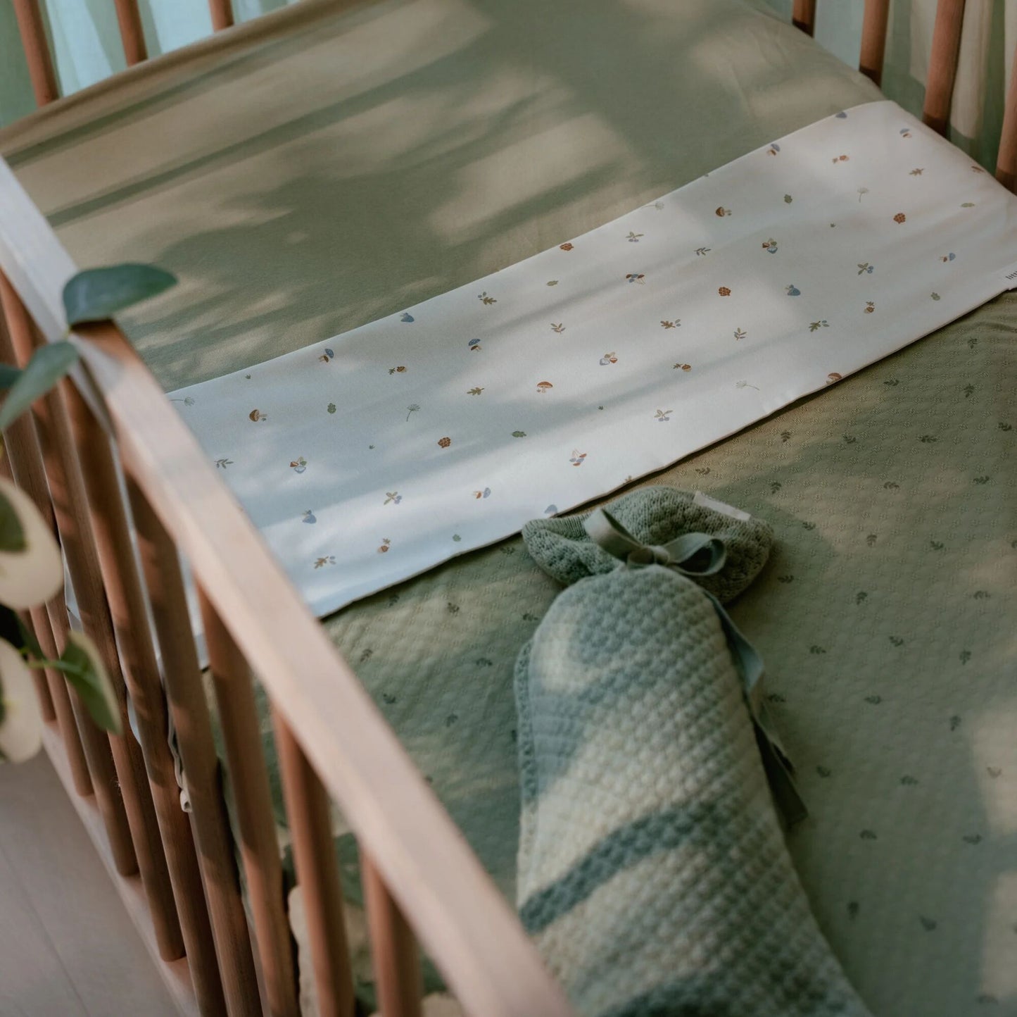 LITTLE DUTCH. Κουβέρτα καλοκαιρινή Pure Sage 70x100