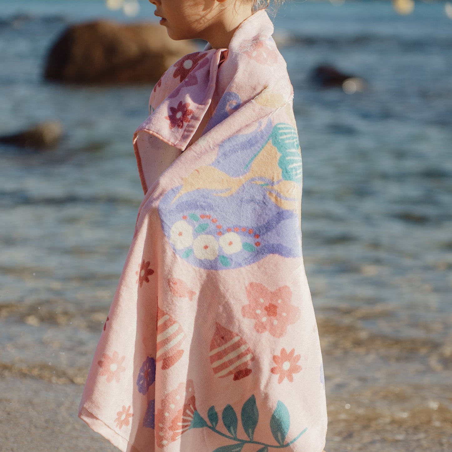 LITTLE DUTCH. Πετσέτα θαλάσσης Dreamy Mermaid Multicolour - 60x120