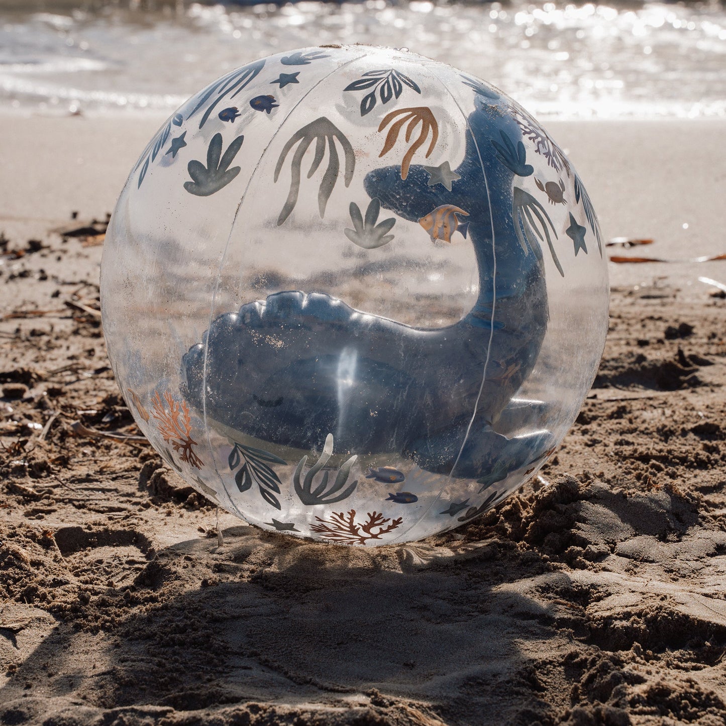 LITTLE DUTCH. Μπάλα παραλίας 3D Ocean World Μπλε