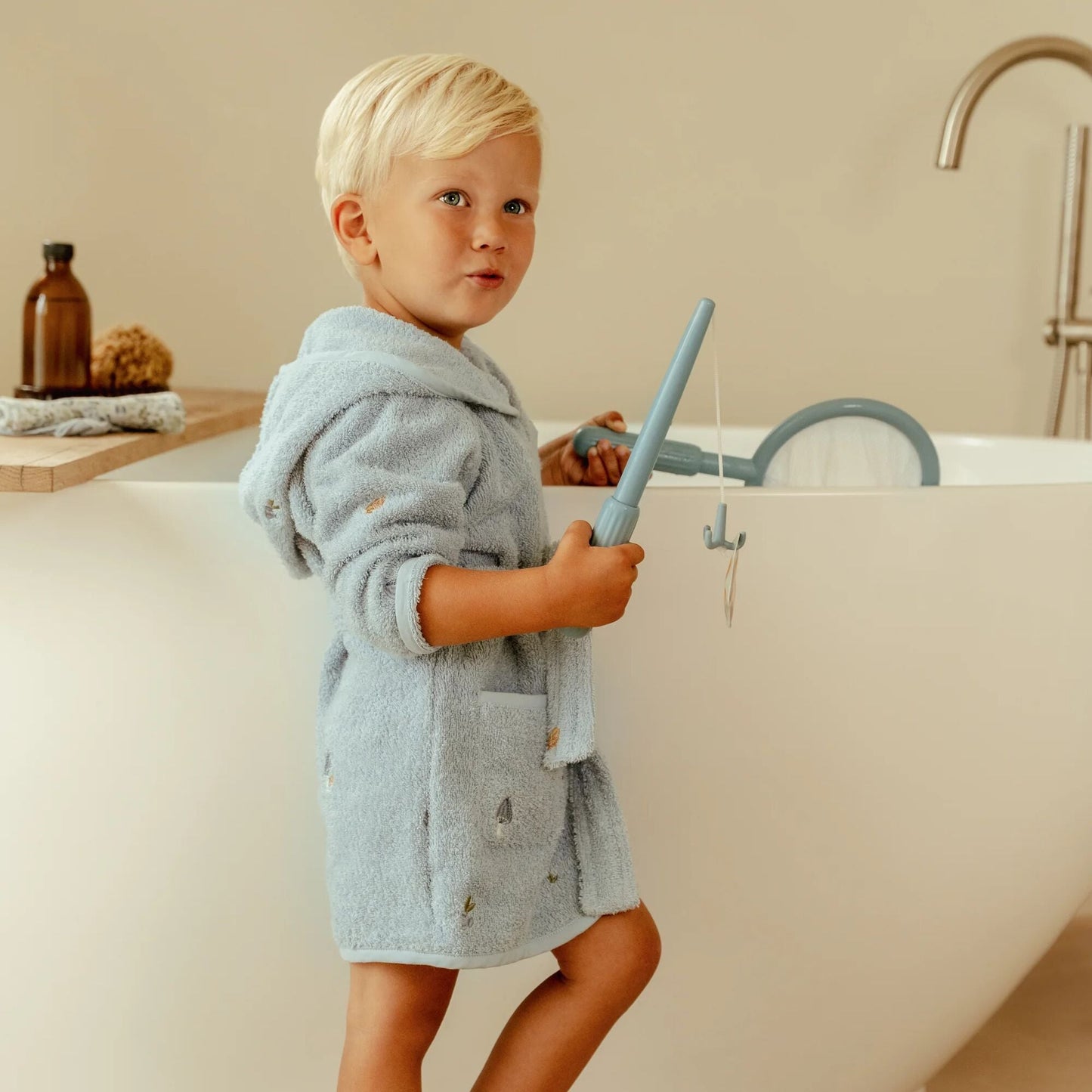 LITTLE DUTCH. Παιχνίδι ψαρέματος με απόχη (γαλάζιο)