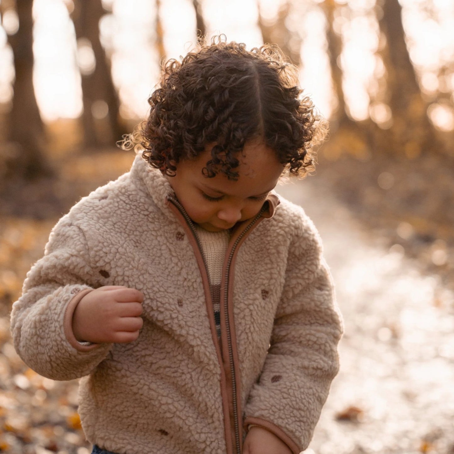 LITTLE DUTCH. Ζακέτα teddy Taupe